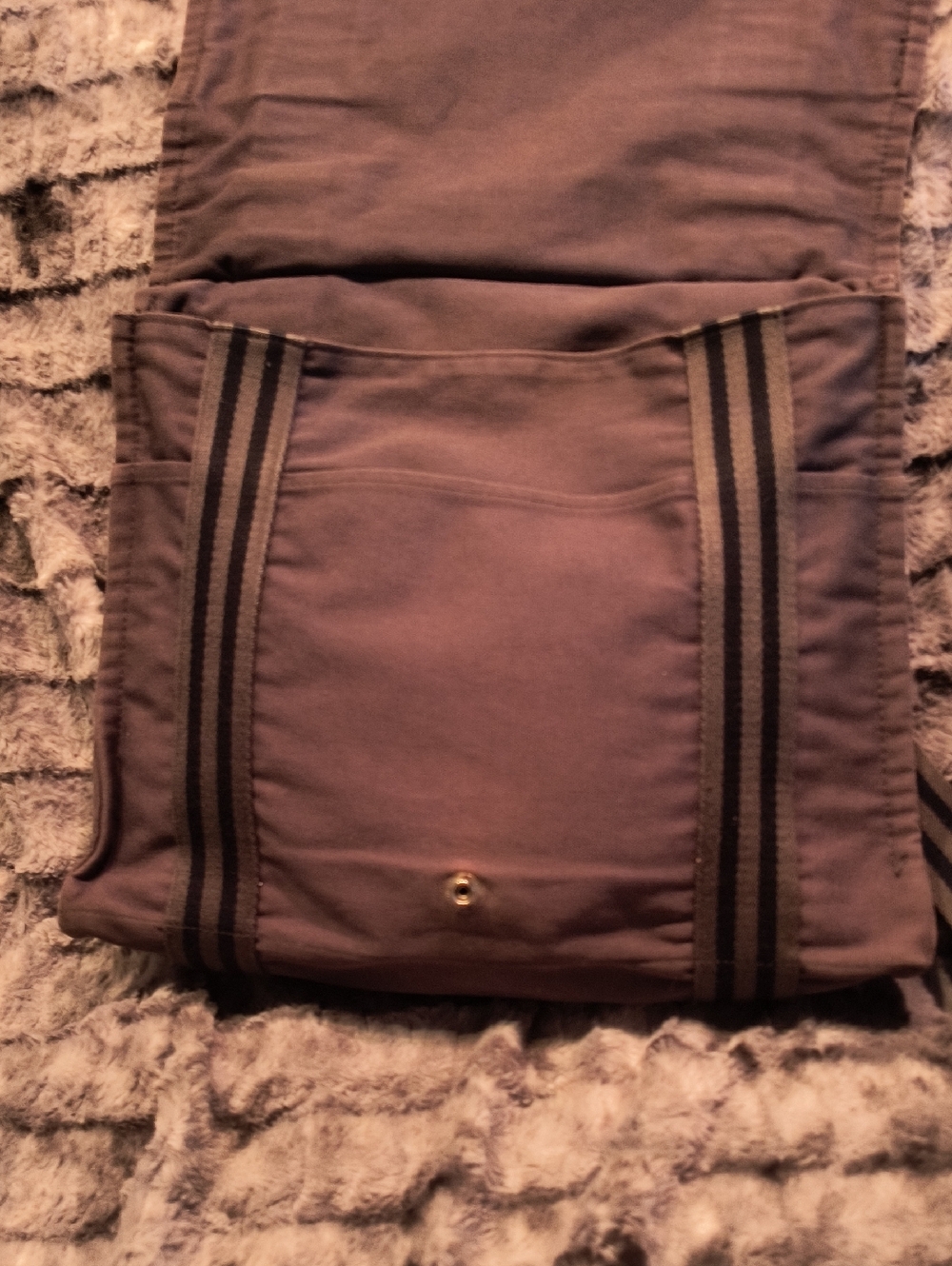 Hermes Fourre Tout Vassus Brown and Black Canvas Messenger Bag Unisex - Picture 9 of 9